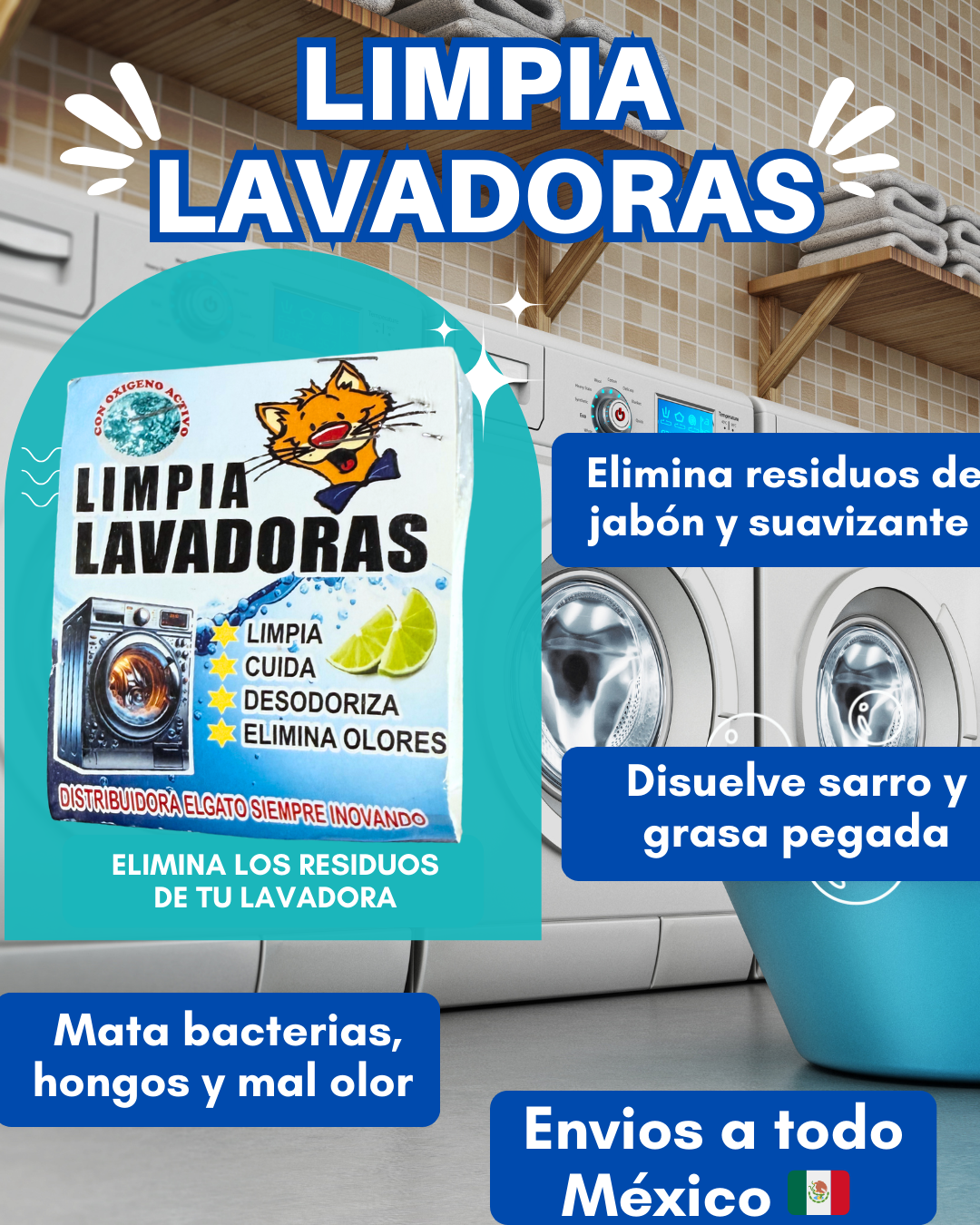 Limpia Lavadoras 50Gr